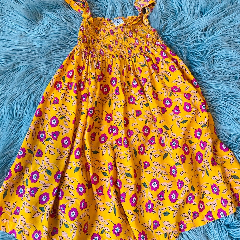 Floral Carter’s dress with elastic top